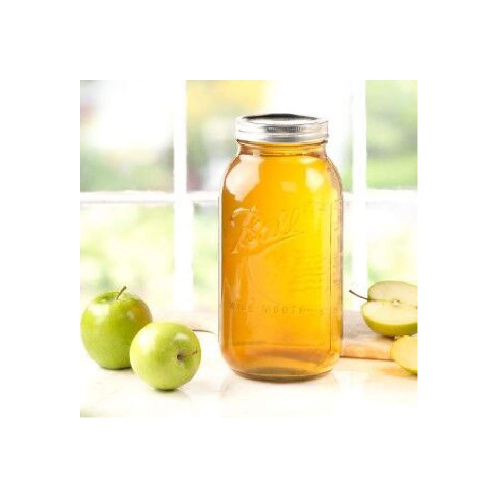 Clear 64 Oz Wide Mouth Half Gallon Jars with Lids and Bands, Set of 6 B401247