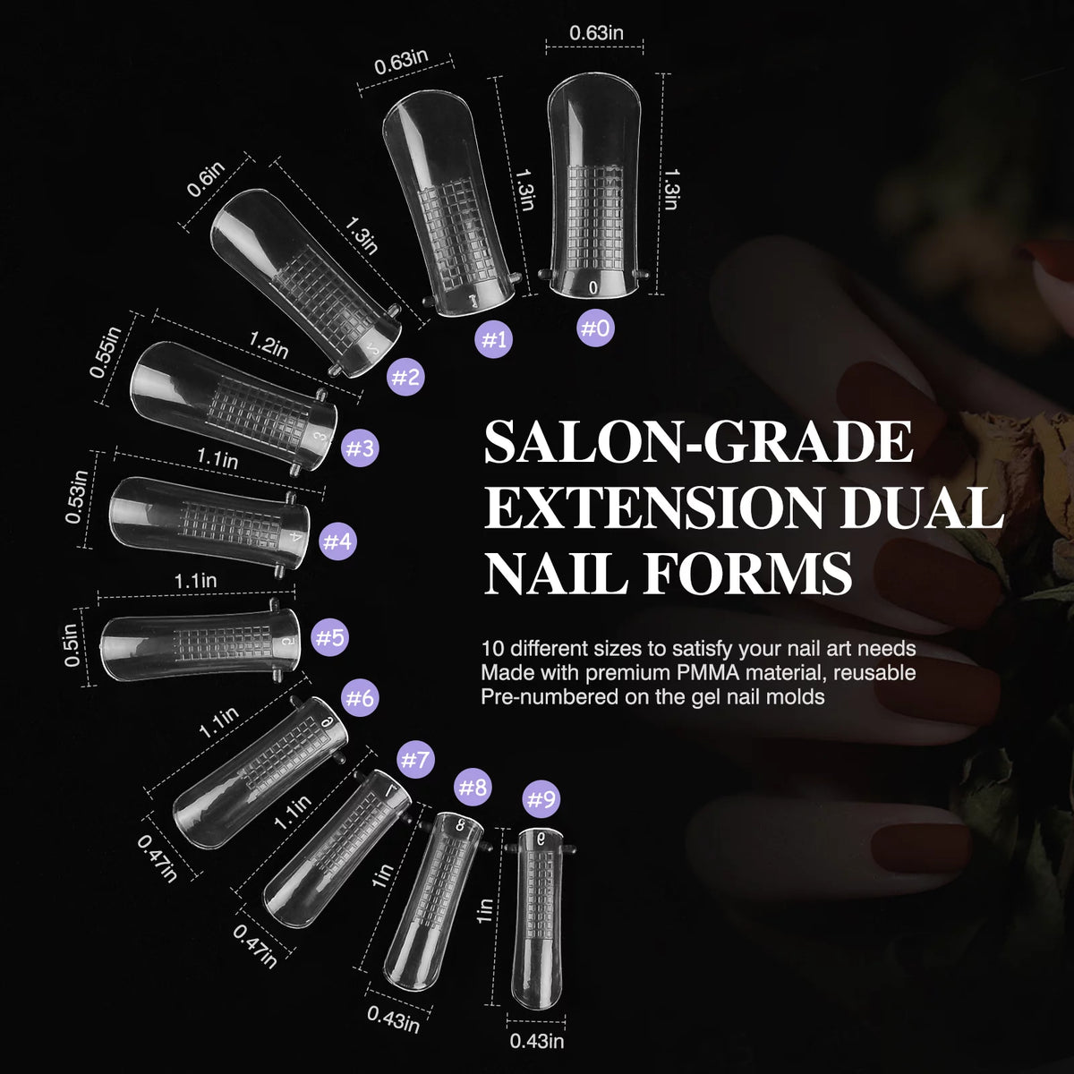 6 Colors Poly Extension Gel Nail Kit with Nail Lamp O903