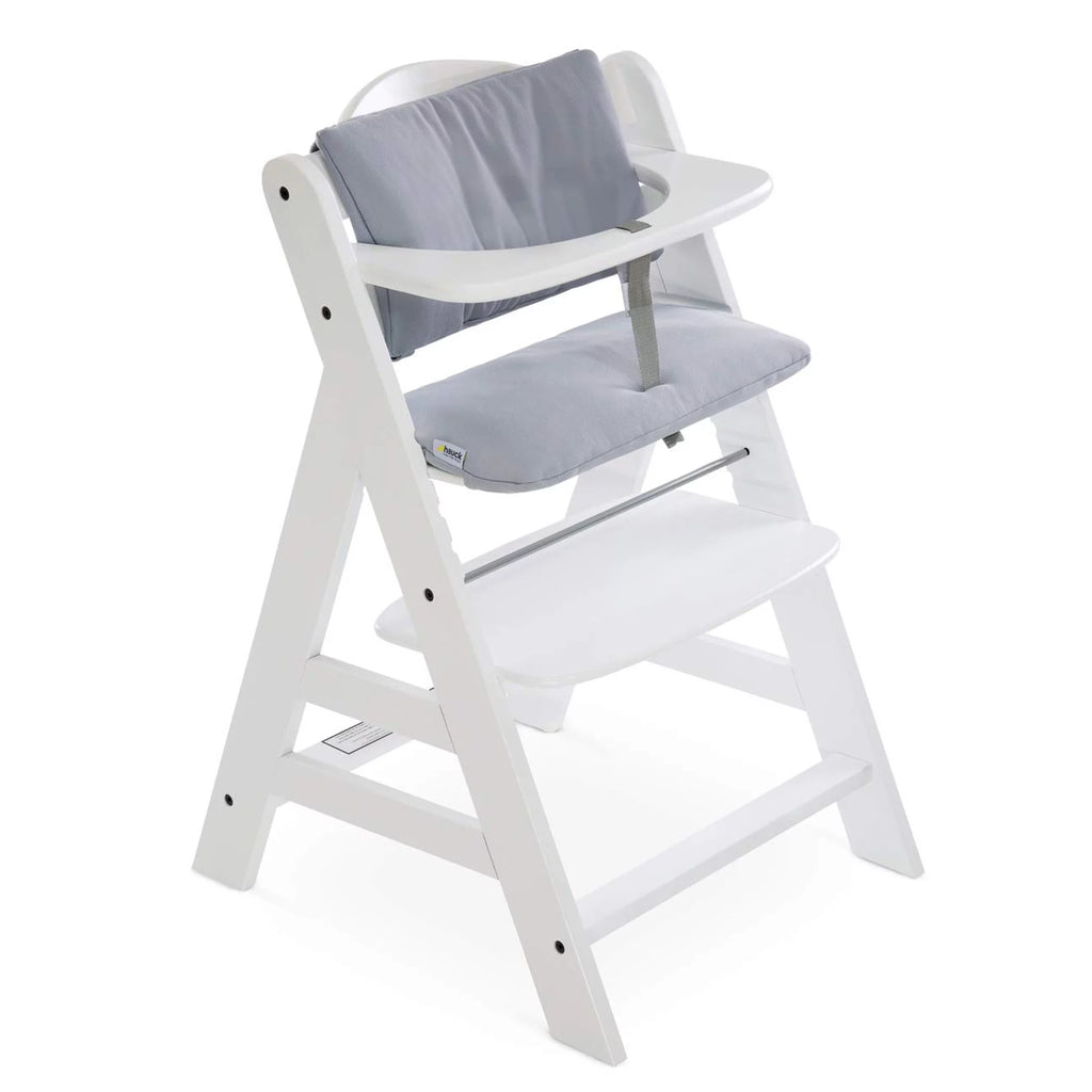 Wooden High Chair with Grey Tray & Seat Cushion E174018