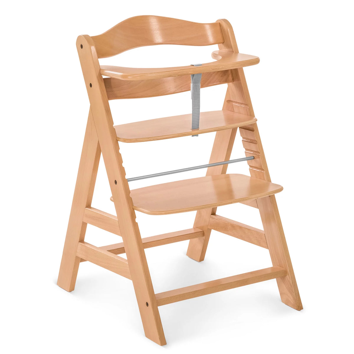 Wooden High Chair with Grey Tray & Seat Cushion E174018