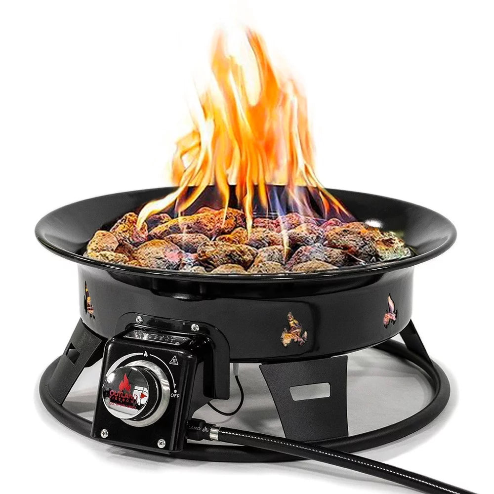 Portable Propane Fire Pit with Cover & Carry Kit V565259