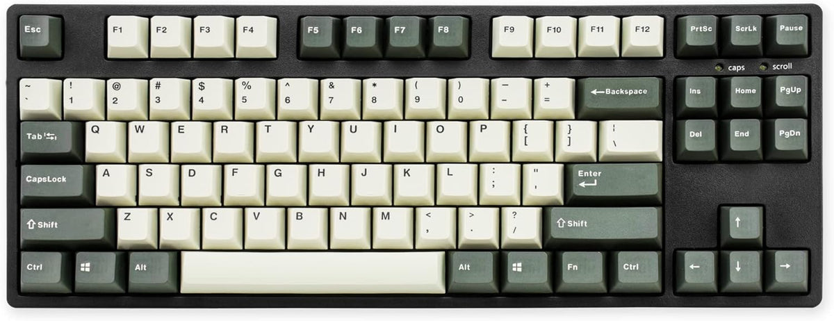 Tenkeyless Mechanical Keyboard with Cherry MX Brown Switch and PBT Double Shot Keycaps B1336