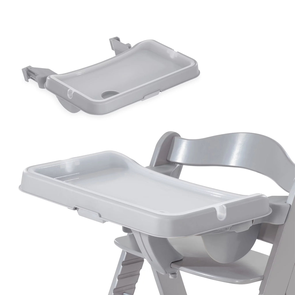 Wooden High Chair with Grey Tray & Seat Cushion E174018
