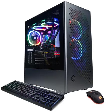 Liquid Cooled Gaming Desktop Computer, AMD Ryzen 9 7900X 4.7GHz, 64GB RAM, 2TB SSD, RTX 4070 Ti SUPER 16GB, Windows 11 Home M689