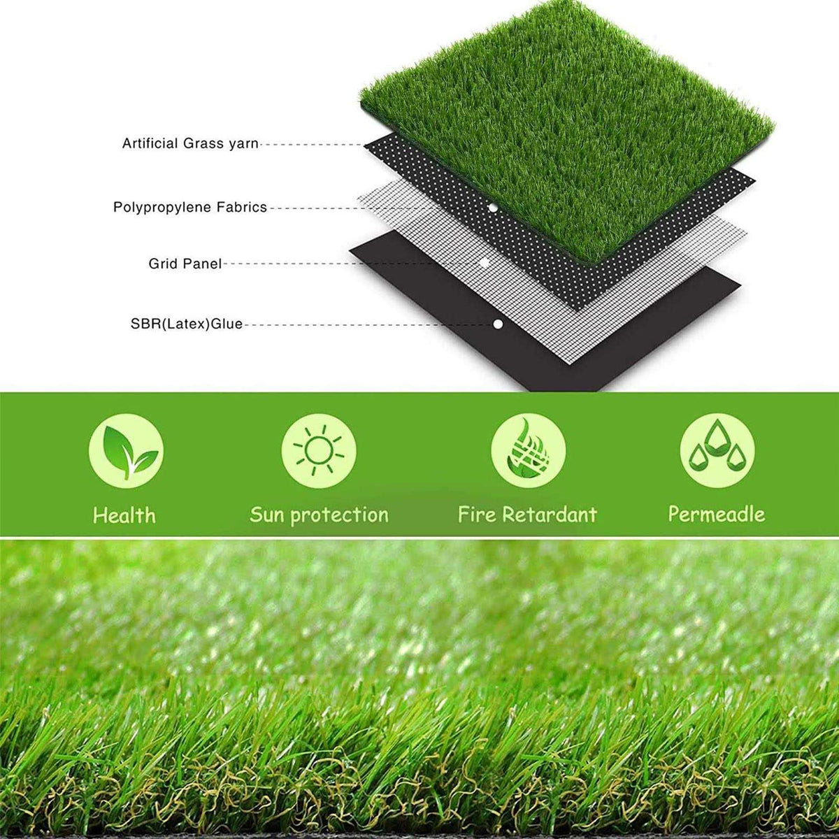 Artificial Grass for Dog Indoor Outdoor Potty Training X73950