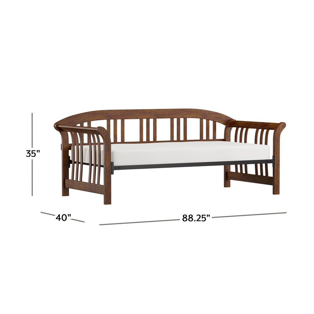 Walnut Wood Twin Daybed L969