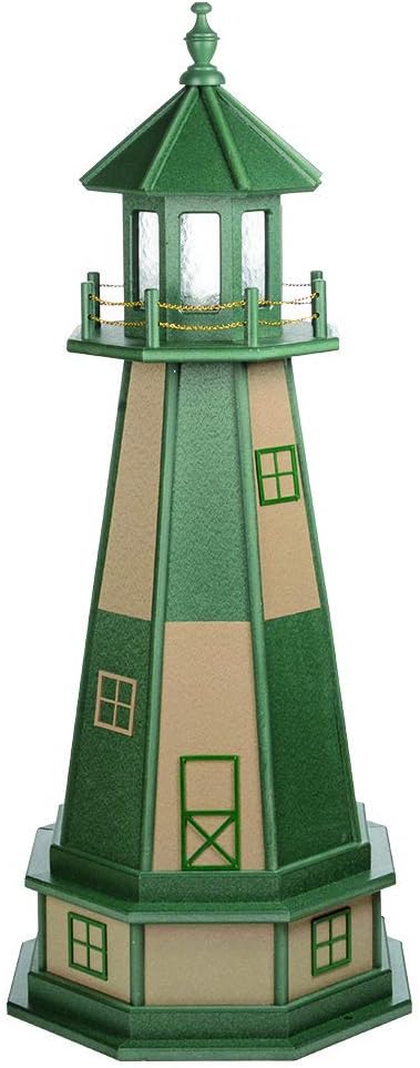 Decorative Lighthouse with Base Wood E16995