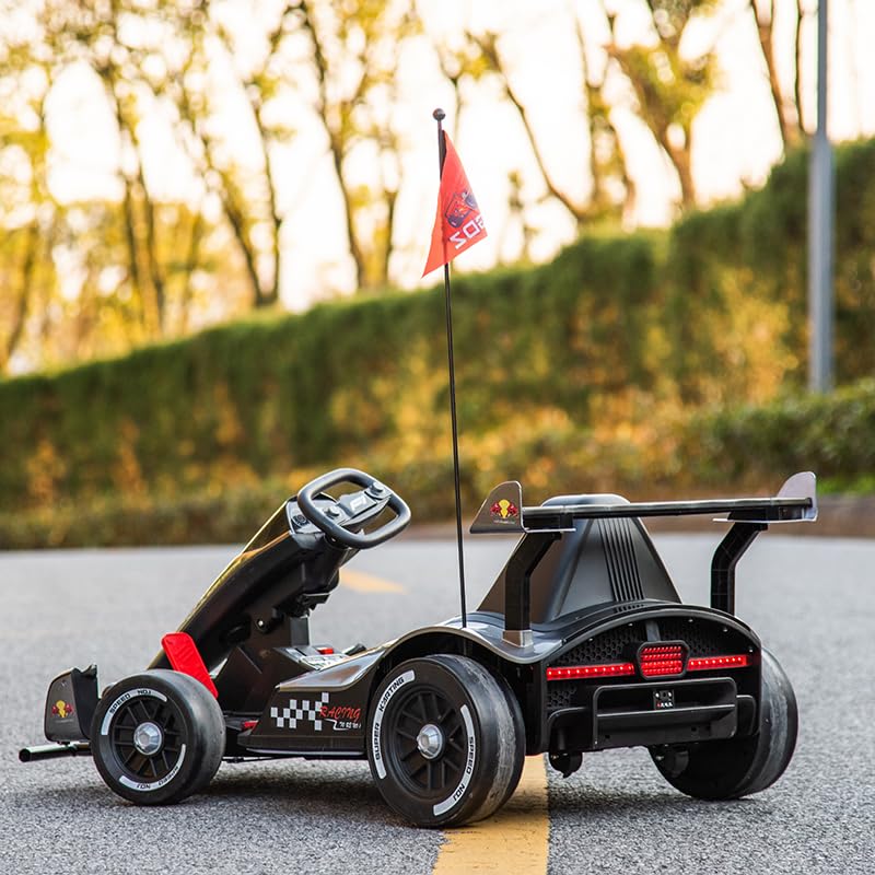 24V Rechargeable Ride-On Toy with LED Lights and Adjustable Seat Z165