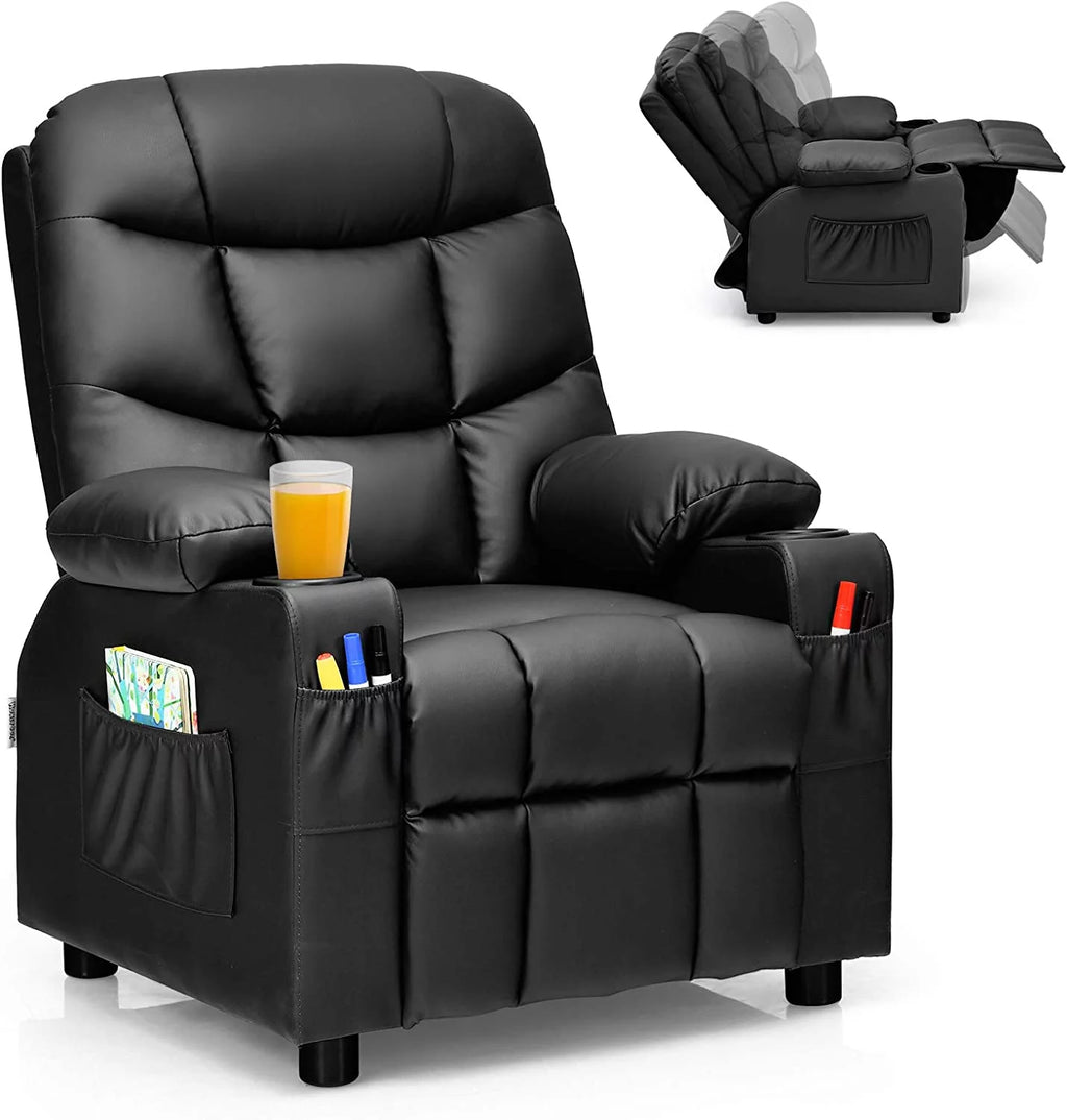 Kids Recliner Chair with Cup Holder C36919