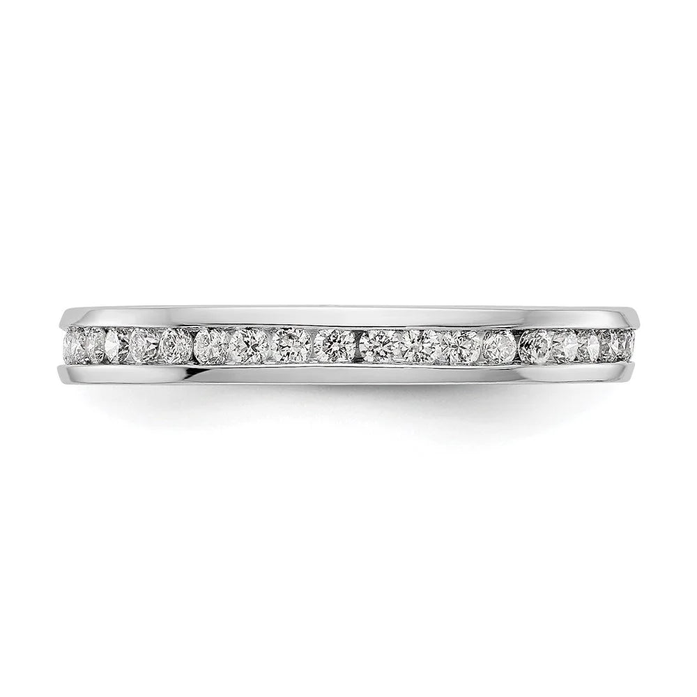 14k White Gold Lab Grown Diamond Eternity Band F4594