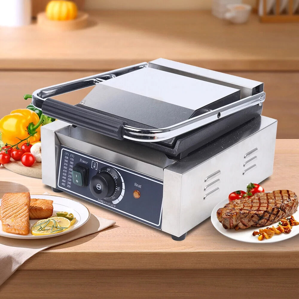 Panini Press Grill Griddle Plate B7671