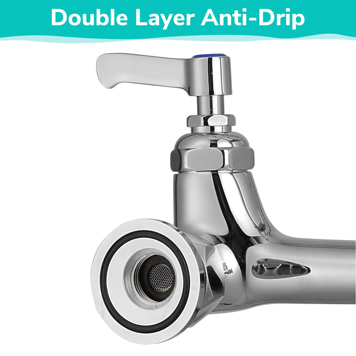Pull Down Commercial Kitchen Faucet with 12" Add-On Faucet Kit W686737