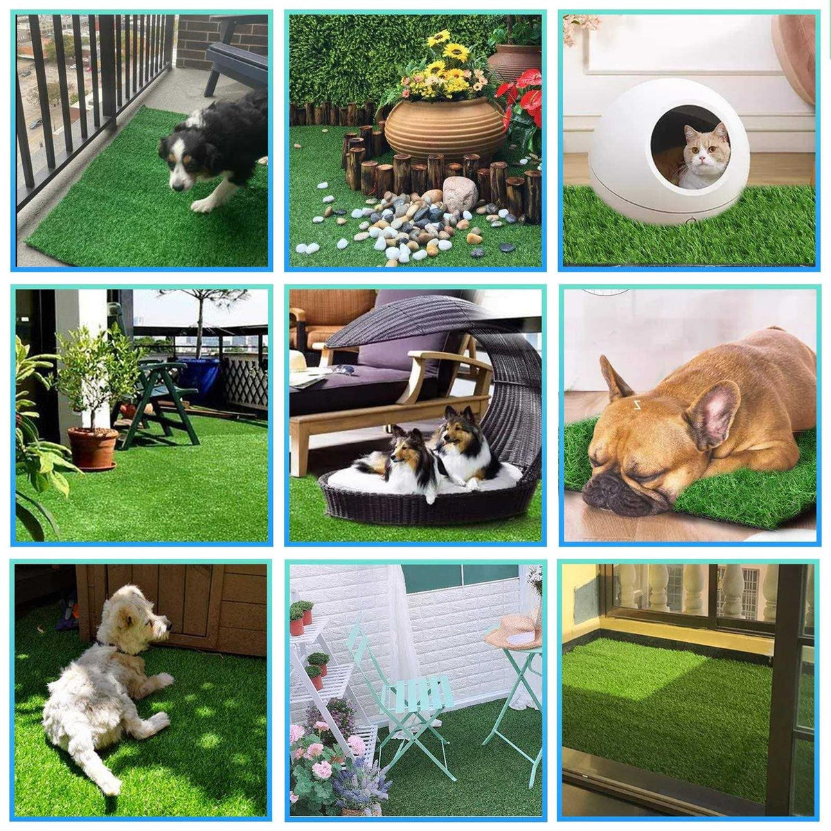 Artificial Grass for Dog Indoor Outdoor Potty Training X73950