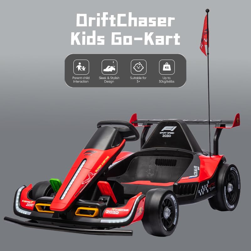 24V Rechargeable Ride-On Toy with LED Lights and Adjustable Seat Z165