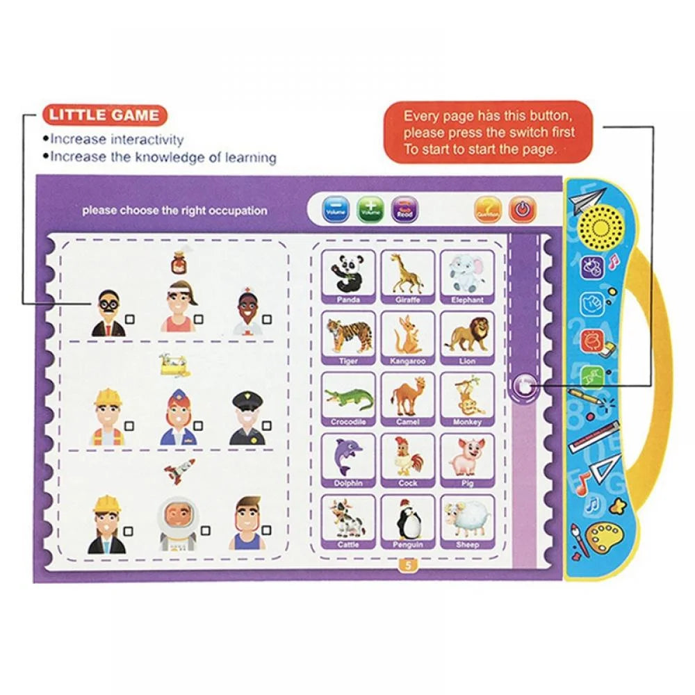 Sound Book for Children English Letters & Words Educational Toys Q58951