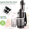 Vertical Slow Masticating Juicer Cold Press Extractor Black B24624