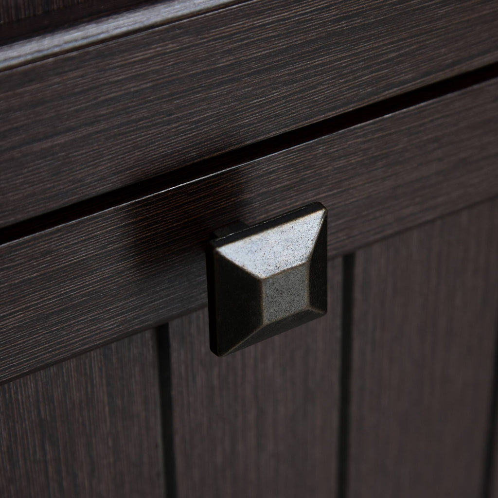 Brown Wooden 2-Drawer File Cabinet M18998