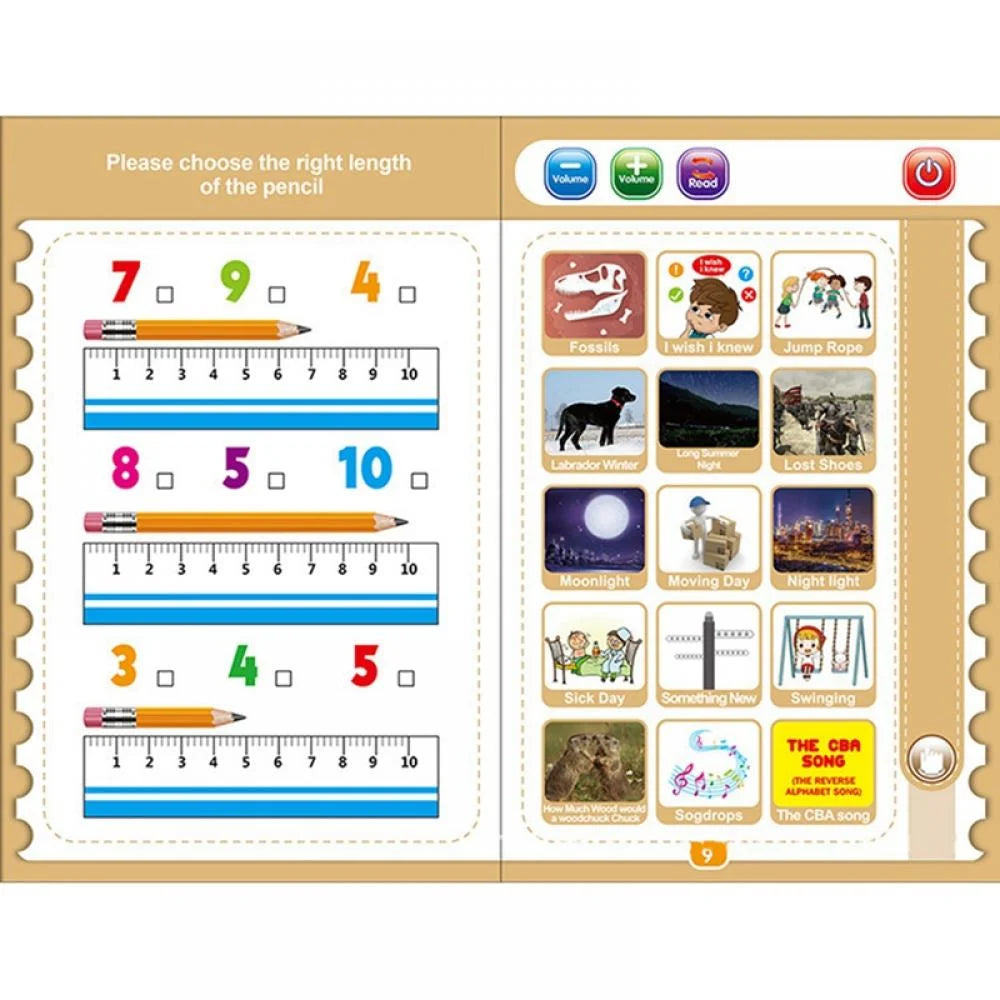 Sound Book for Children English Letters & Words Educational Toys Q58951