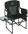 Folding Camping Chair with Storage Pocket and Side Table Y17476