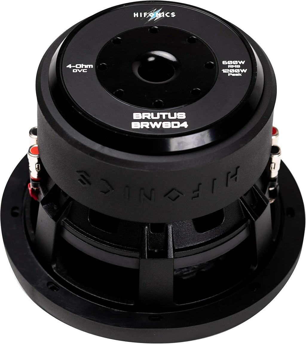 2 x 8 Inch Dual 4 Ohm Car Audio Subwoofer with Aluminum Die-Cast Basket C90188