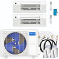 27,000 BTU 2 Zone Ceiling Cassette Ductless Air Conditioner and Heat Pump M414