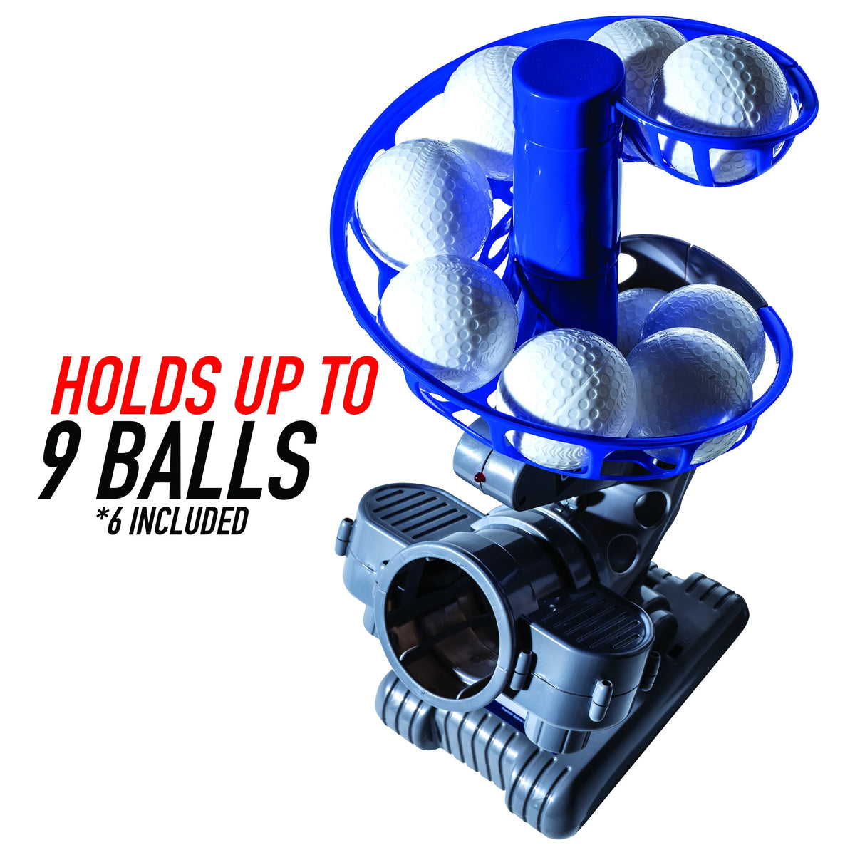 Electronic Baseball Pitching Machine with 6 Plastic Baseballs U577
