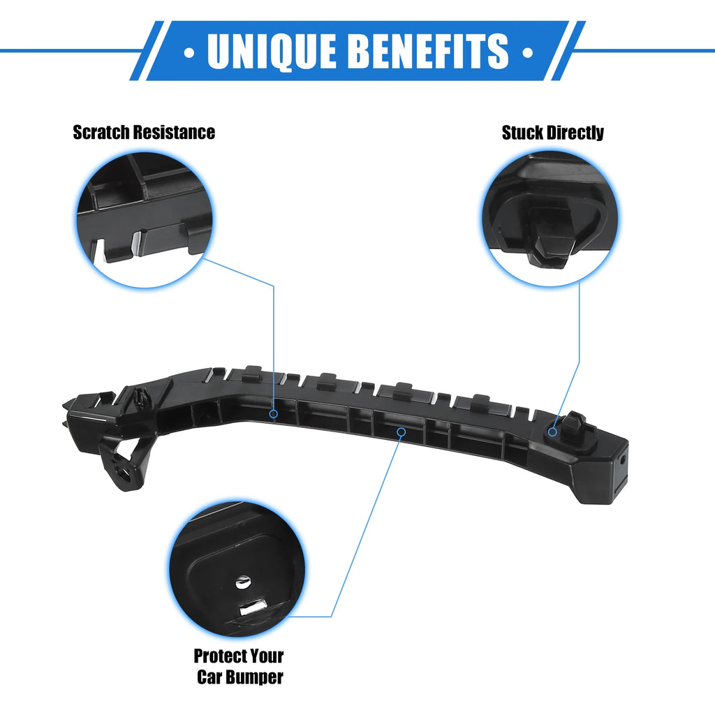 1 Pair Car Front Left Right Bumper Mounting Holder Bracket Black G568