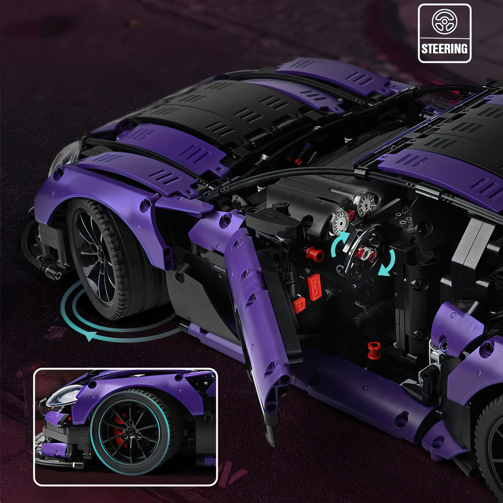 Purple Speed Champion Sports Car Building Kit Toy T16456