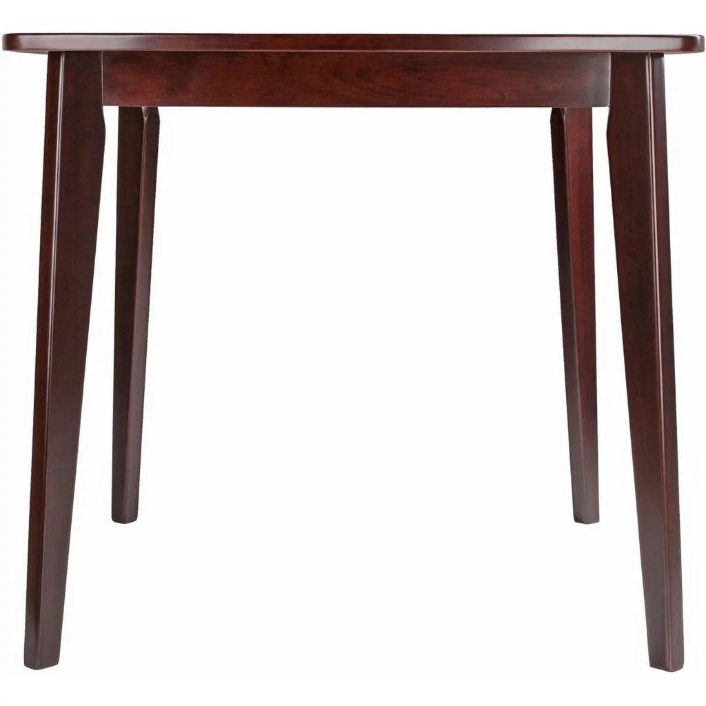 34" Square Solid Wood Dining Table in Walnut D394