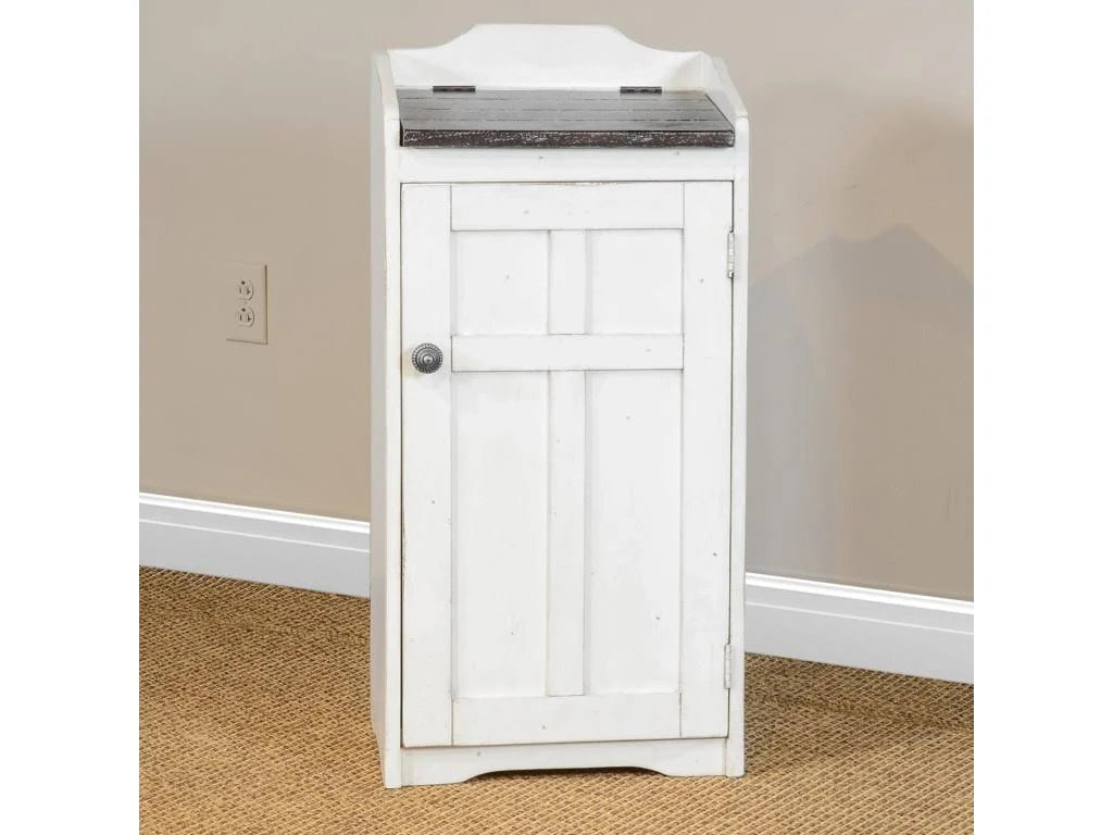 White Rectangular Trash Box I774398