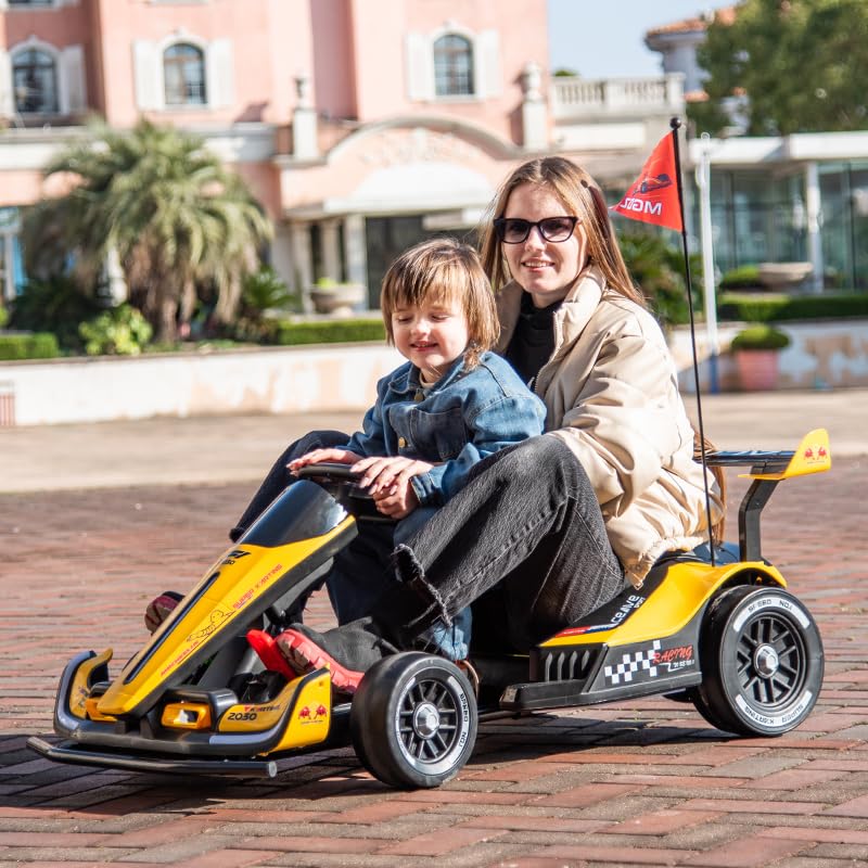 24V Rechargeable Ride-On Toy with LED Lights and Adjustable Seat Z165