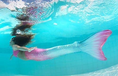 Mermaid Tail with Monofin for Swimming, Adult Sizes K67644
