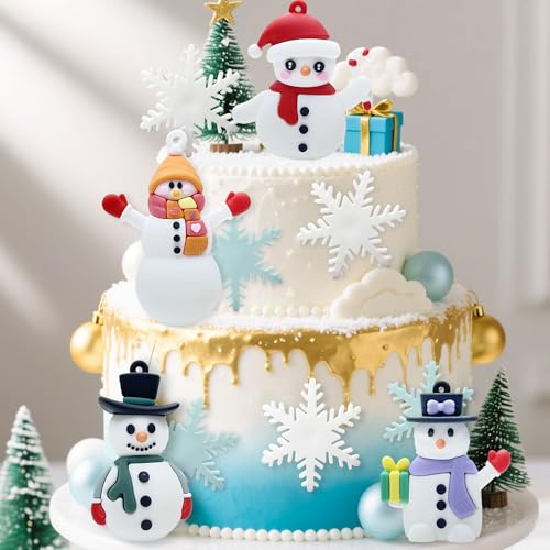 7 Pack Merry Christmas Cake Toppers D404699