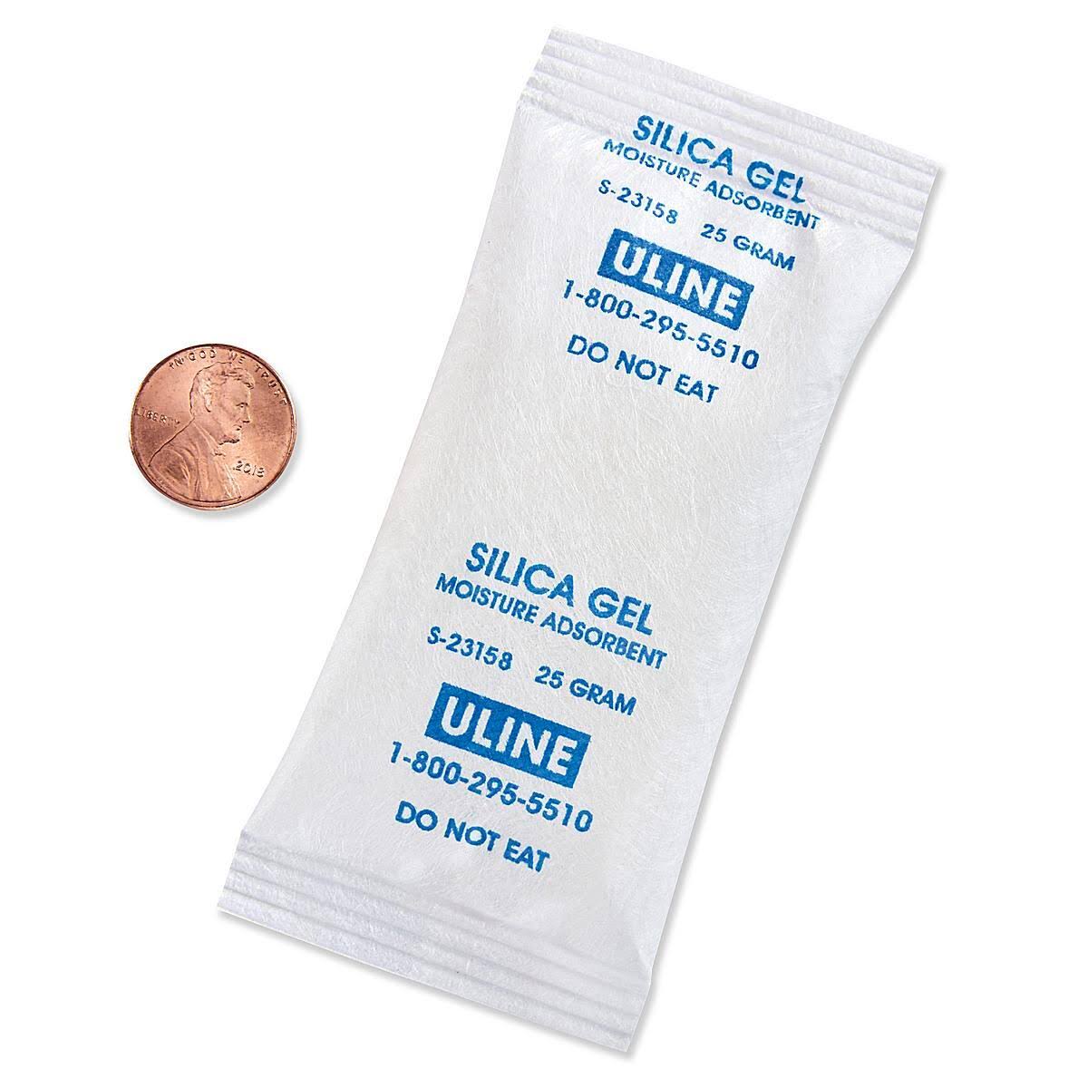 Silica Gel Desiccants, Gram Size 25, 5 Gallon Pail, Pail of 300 Bags G765