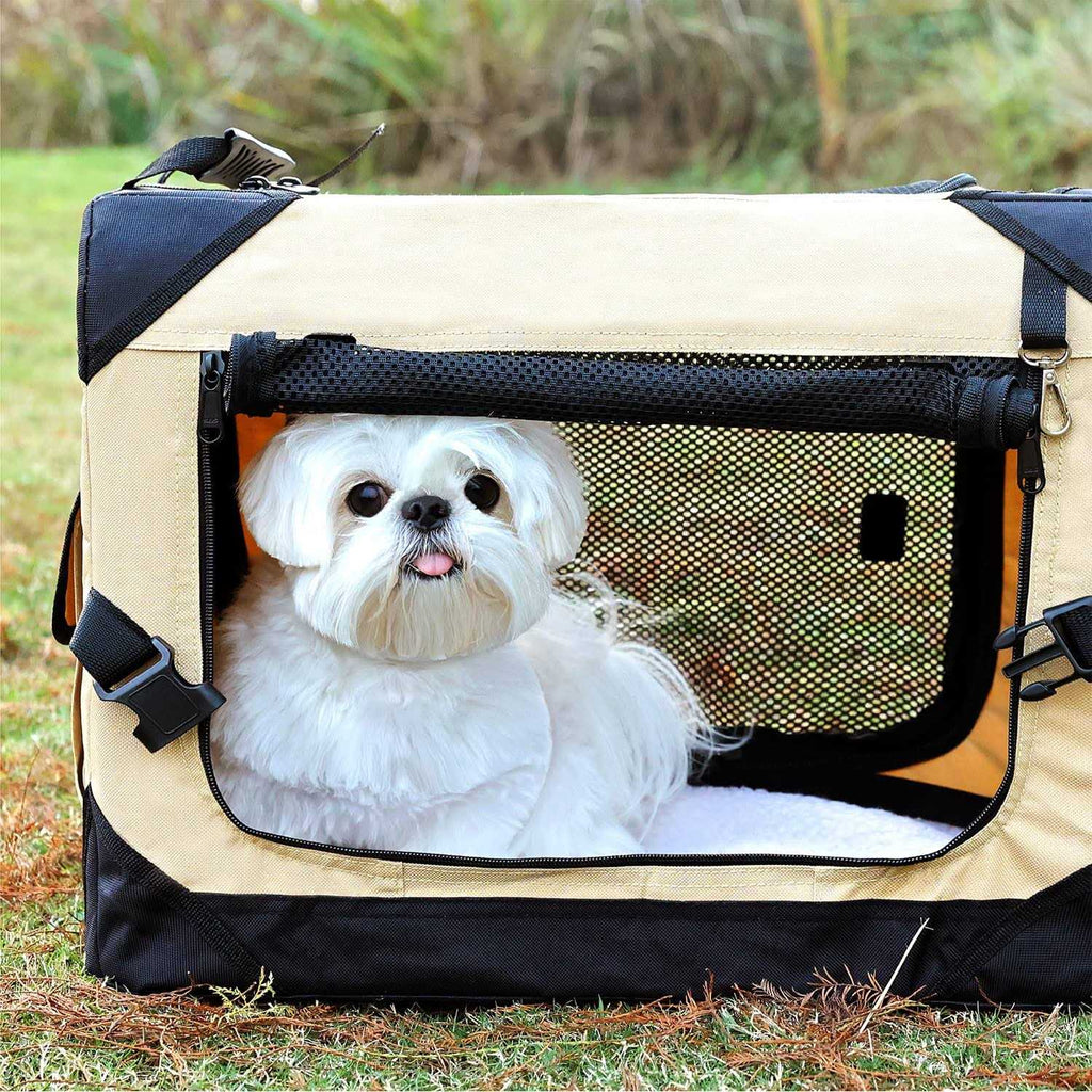 Collapsible 4-Door Soft Dog Crate X866747