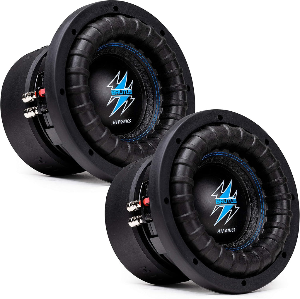 2 x 8 Inch Dual 4 Ohm Car Audio Subwoofer with Aluminum Die-Cast Basket C90188