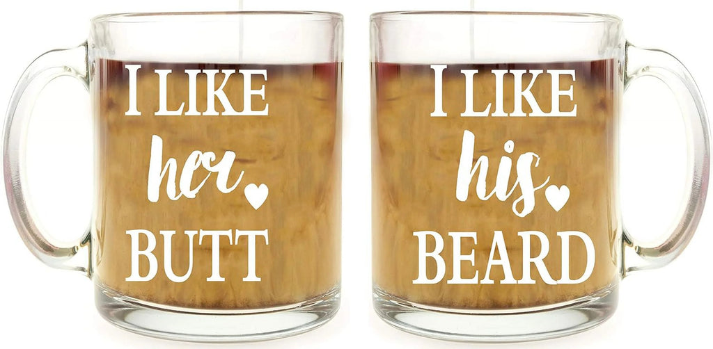 13 oz Glass Coffee Mug Set D301