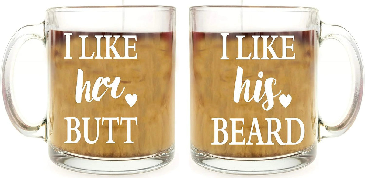 13 oz Glass Coffee Mug Set D301