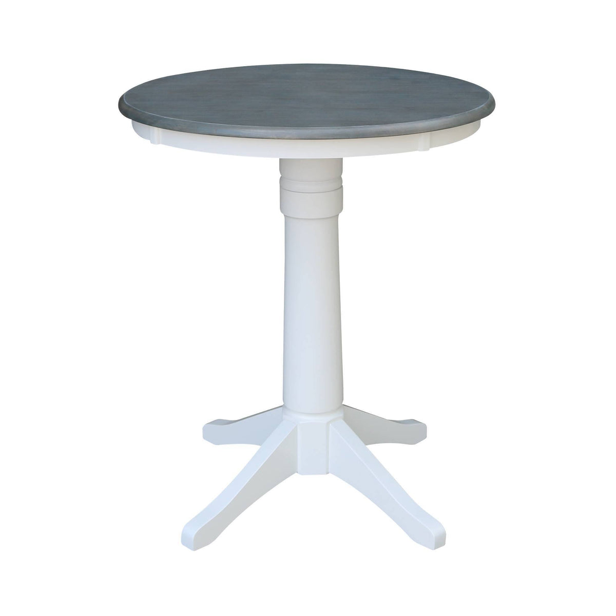 30 in. Round Pedestal Gathering Height Table with 2 Counter Height Stools I1588