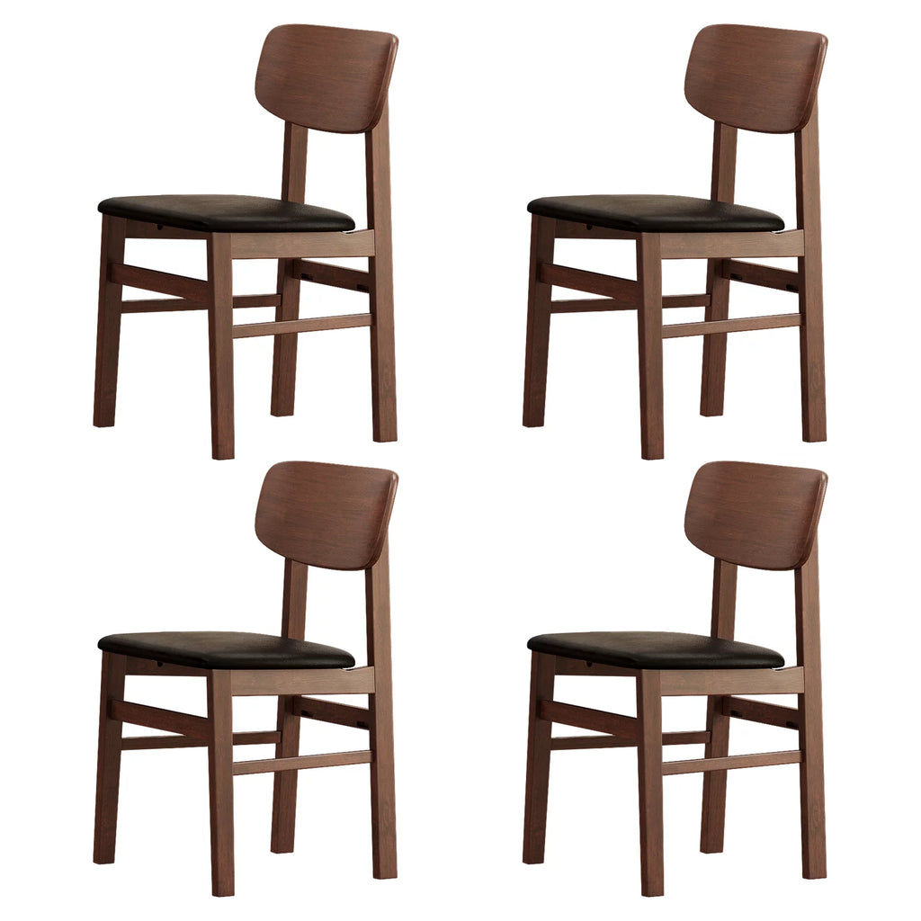 5-Piece Compact Rustic Dining Set with 4 Chairs B616844