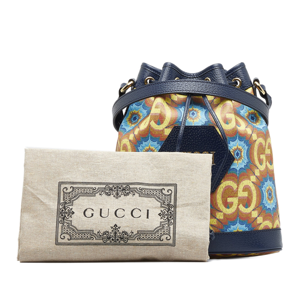 Blue Coated Canvas Bucket Bag R927478