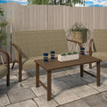 Warm Gray Patio Furniture Set Loveseat and Coffee Table M165498