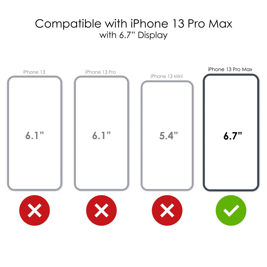 Clear Shockproof Hybrid Case for iPhone 13 Pro Max with TPU Bumper Acrylic Back Tempered Glass Screen Protector Q84711