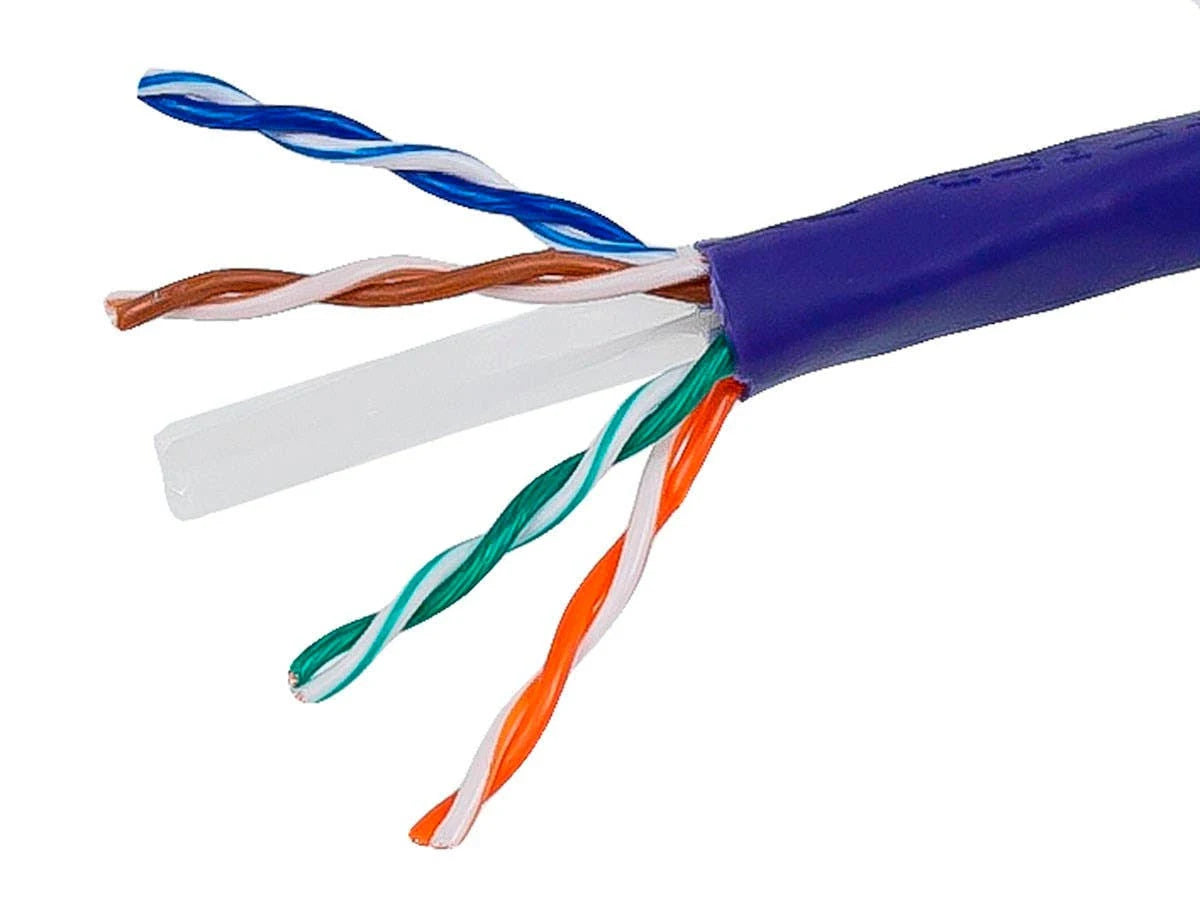 Cat. 6 UTP Network Cable, 1000ft, Purple W9115