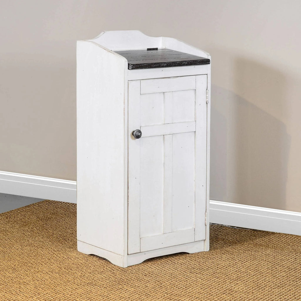 White Rectangular Trash Box I774398