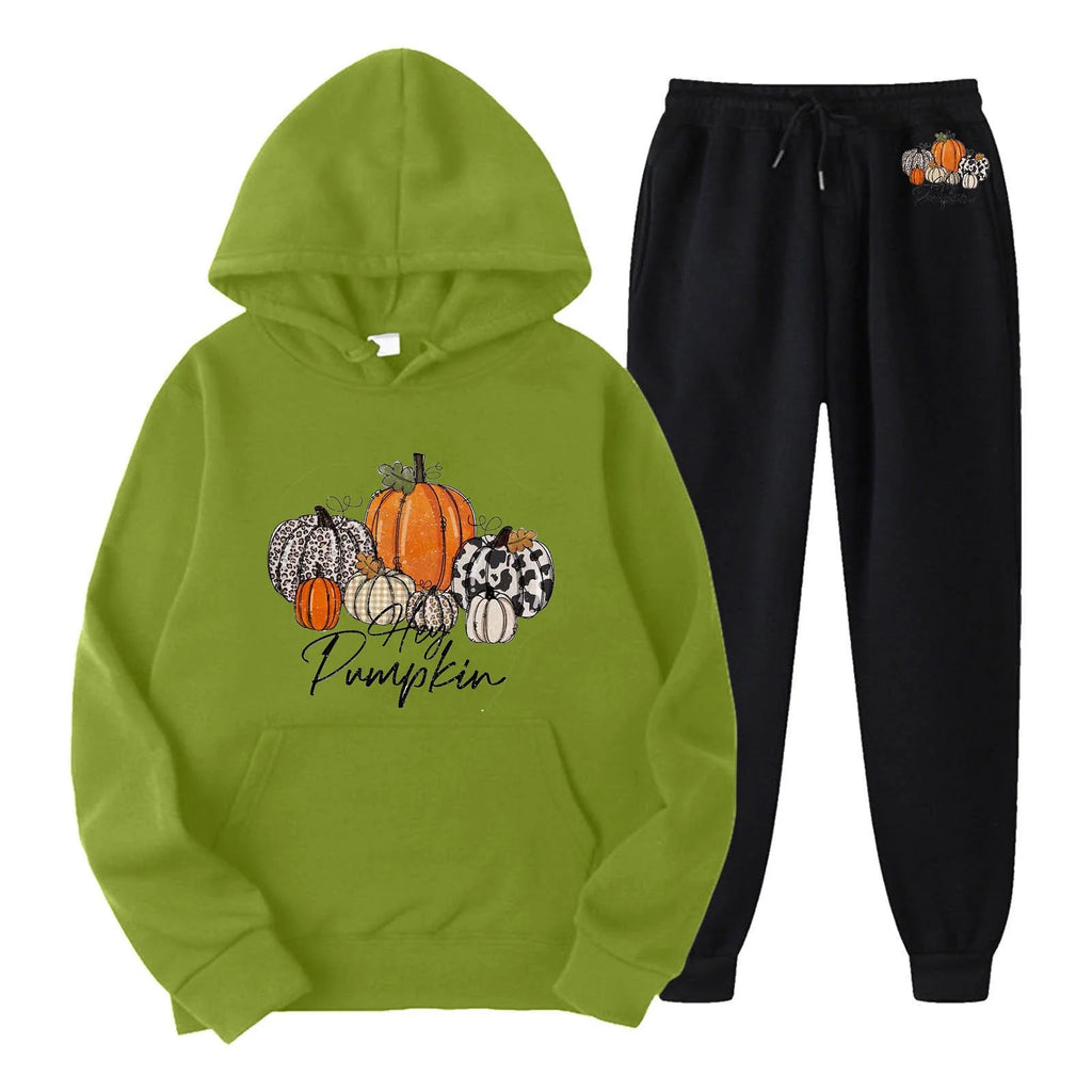 Womens Two Piece Hoodie and Sweatpants Set O181