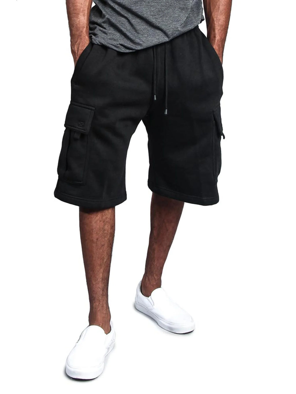 Fleece Heavyweight Cargo Sweat Shorts D933