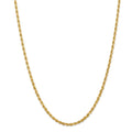 14kt Yellow Gold Diamond Cut Rope Chain 20 inch Lobster Clasp C114