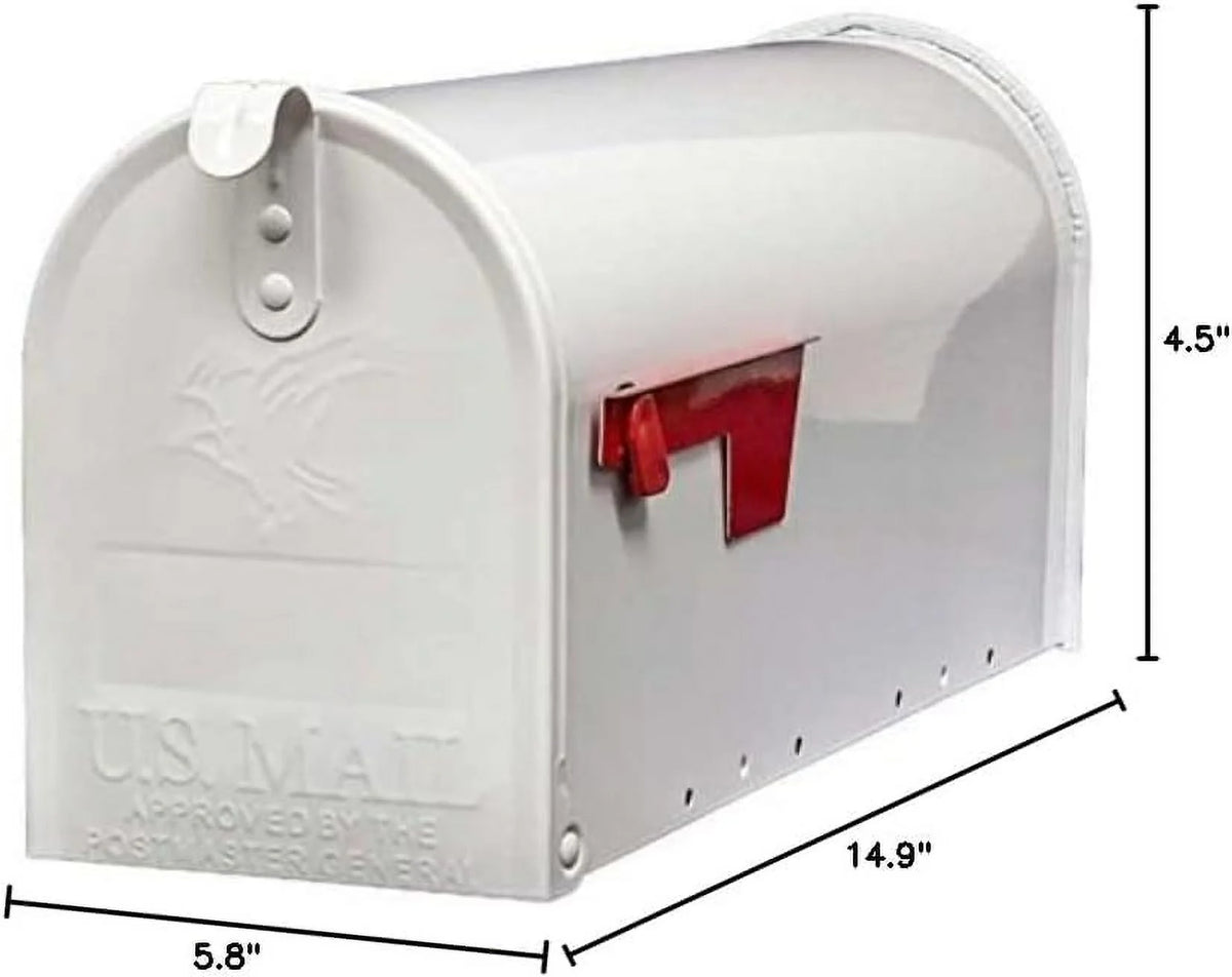 White Locking Mailbox Z3256