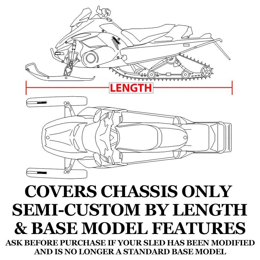 Trailerable 600 Denier Snowmobile Cover T8435